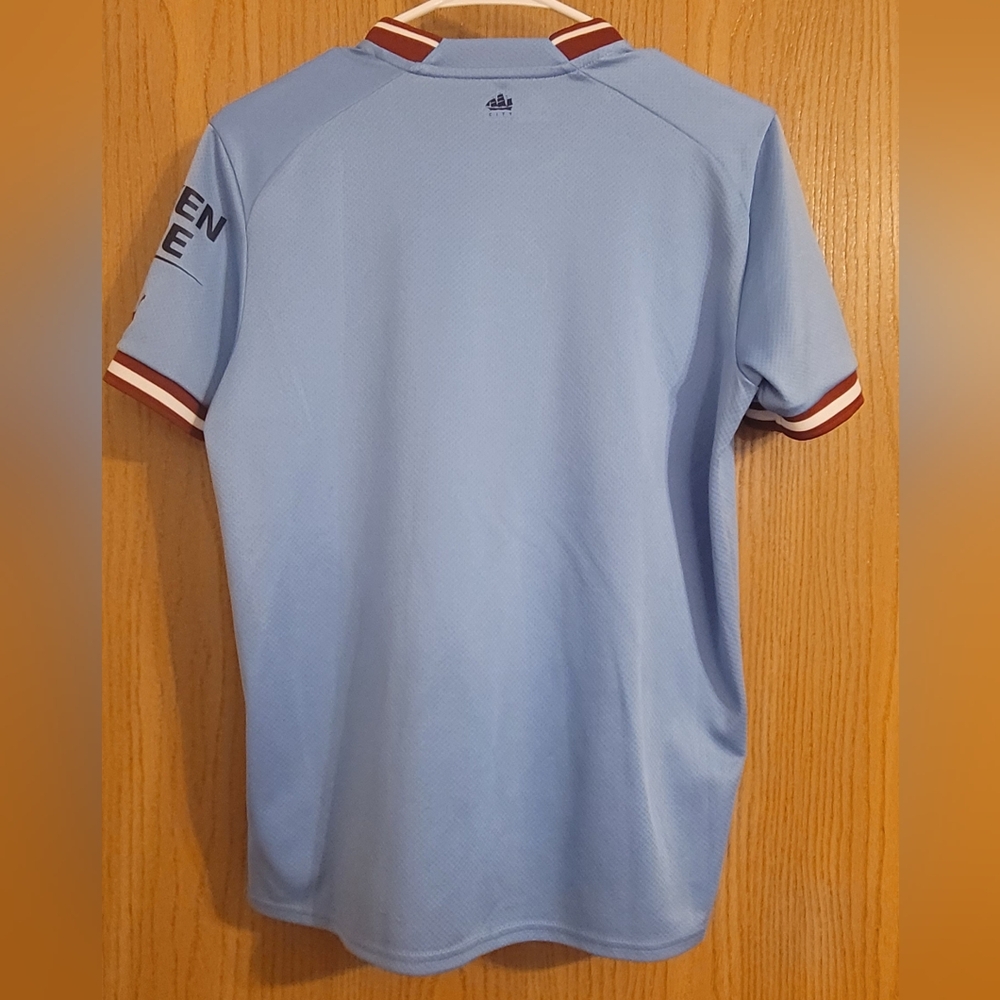 Boys 22/23 Manchester City Home Jersey - Picture 4 of 8